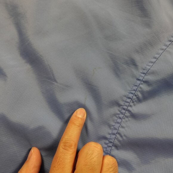L.L.Bean Waterproof Nylon Rain Jacket Women’s XL Blue Lightweight Hooded - Picture 10 of 10